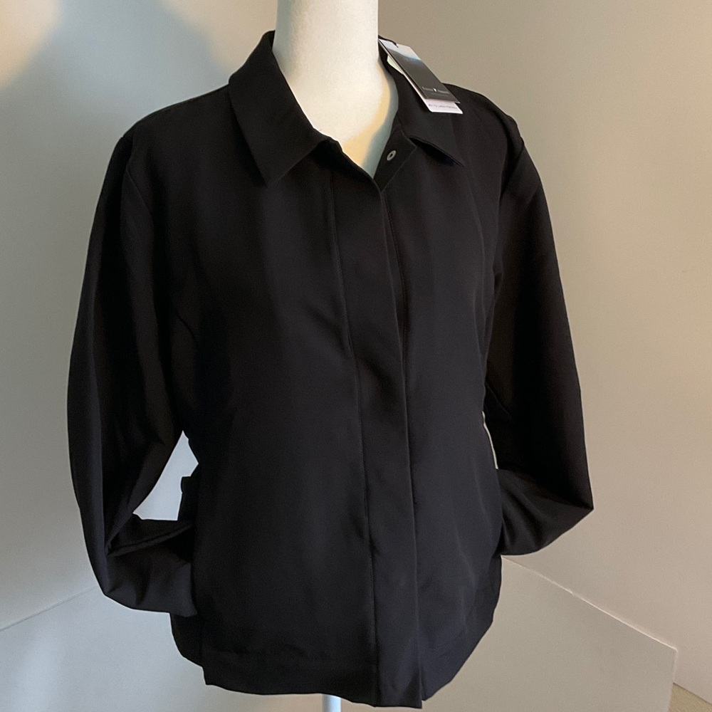 Elegant Black Women's Utility Jacket
